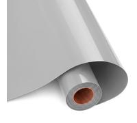 UPOMGGE Vinyle Adhésif Gris Clair Brillant, Vinyl Permanent 30.5x400cm | pour Cricut, Film auto-Adhésif pour Silhouette Cameo, Rouleau de Vinyle pour Mug DIY, Fenêtre, Céramique, Plastique