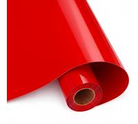 UPOMGGE Vinyle Adhésif Rouge Brillant, Vinyl Permanent 30.5x400cm | pour Cricut, Film auto-Adhésif pour Silhouette Cameo, Rouleau de Vinyle pour Mug DIY, Fenêtre, Céramique, Plastique