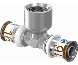Uponor S-Press PLUS MLC Jeu de T avec IG 16 mm x 1/2" x 16 mm