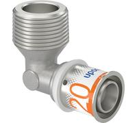 Uponor S-Press PLUS MLC Raccord coudé 20 x 3/4" AG 90 °