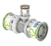 Uponor S-Press PLUS MLC Raccord en T réduit 32 x 16 x 32 mm