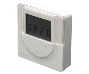 Uponor Smatrix Base thermostat d'ambiance prog.+RH T 148 Bus 26,5x80x80mm filaire numérique blanc brillant 1086977