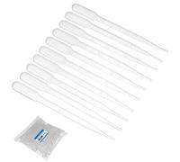 UPOOS 100pcs 3ML Transfert Pipette,Pipettes de Laboratoire, Compte-gouttes en Plastique Gradué Pipettes Jetables de Mesure pour Mélanger les Peintures Acryliques et Laboratoire