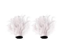 Uposao 1 Paire Poignets Plumes Naturelles, Bande De Poignet Décorative Bracelet Slap Plume Élégants en Plumes Bracelets De Cheville Bracelets Poignet Halloween avec Ruban pour Partie Cosplay