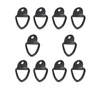 Uposao 10 Pièces Crochets D'Arrimage Anneaux D'Amarrage en D Crochet Traction Anneaux Arrimage pour Kayaks Bateaux Canoë Pendentifs Remorques Pickups Camions Autos Jardin