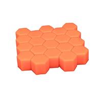 Uposao 20Pcs Capuchons D'Écrou De Roue, Lumineux Boulon Ecrou Couvre Cache Écrous Boulon De Roue Écrou Capuchon Cache-Vis Capuchons Protection Hexagonal Antipoussière, Décoration De Voiture,19mm