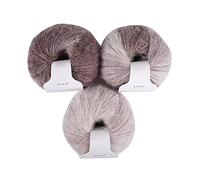 Uposao 3Pcs Laine Mohair Soie Laine Légère De Haute Qualité avec Un Dégradé De Couleurs Pelote De Laine Mélangée pour La Confection De Vêtements pour Bébés Et Enfants, Chaque Rouleau/30g