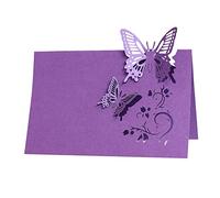 Uposao 50pcs Cartes De Place, Marque Place Papillon 3D Cartons De Placement Invité Cartes Nom Table pour Fête Banquet Mariage Festival Décoration