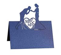 Uposao 50Pcs Mariage Signe dans La Carte Place Siège Carte de Table Noms Pliable Papier Cartons de Table Cartes De Table De Fête Décorations de Mariage Anniversaire Baptême Noël
