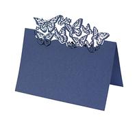 Uposao 50pcs Marque Place Porte Nom Table Papillon Carte Nom Table Cartons De Placement Cartes De Table De Fête pour Décorations de Mariage Anniversaire Baptême Noël