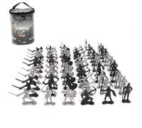 Uposao 60Pcs Modèle De Soldat Militaire Statique Artisanat en Plastique Knights Toys, Modèle De Soldat Médiéval pour Enfants Jouet Jouets Statiques, Cadeaux pour Enfants