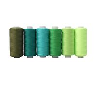 Uposao 6pcs Fil à Coudre Kit Fils Polyester, Fils De Machine à Coudre en Polyester Multicolore Bobine De Fil Sewing Thread pour Broderie Machine à Coudre Et Manuelle à Coudre
