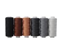 Uposao 6pcs Fil à Coudre Kit Fils Polyester, Fils De Machine à Coudre en Polyester Multicolore Bobine De Fil Sewing Thread pour Broderie Machine à Coudre Et Manuelle à Coudre