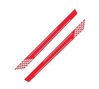 Uposao Autocollant De Voiture Universels Côté De La Voiture Corps Bande Auto Styling Capot Vinyle Stickers étanche Porte De Voiture Autocollants Latéraux Décorations, 2Pcs