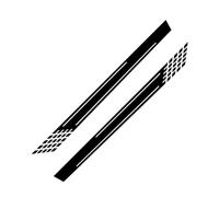 Uposao Autocollants Universels Côté De La Voiture Corps Bande Auto Styling Capot Vinyle Stickers Étanche Porte De Voiture Autocollants Latéraux Décorations, 2Pcs