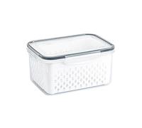 Uposao Boîte De Conservation Alimentaire, sans BPA Boîte Réfrigérateur à Légumes De Stockage Fraîche Panier De Vidange De Fruits Et Légumes Lavé Boîte De Rangement Multifonctionnelle