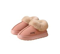 Uposao Chausson Pantoufles Femme Homme Chaussons Bottes d'hiver Chaussures De Maison des Madame Doublure en Fourrure Chaussons Hiver Antidérapants Intérieur Extérieur Pantoufles Unisex Adult