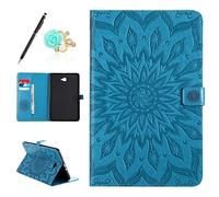 Uposao Compatible avec Galaxy Tab A 10.1 2016 T580 T585 P580 P585 Coque Cuir PU Mandala Motif Flip Case Cover Portefeuille à Rabat Magnétique Porte-Cartes Étui Pochette Housse de Protection