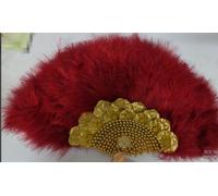 Uposao Éventail Plume Éventail À Main 1920s Femme Éventail Plume Marabou Handheld Feather Fan Déguisement Robe De Soirée De Noces Cadeau en Plein Air Vintage Danse Photoshoot