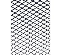 Uposao Grille De Course Universelle Rhombique en Aluminium, Grille Étirée Grille De Pare-Chocs De Garniture Maillée en Nid d'abeille Maille Centrale De Grille De Grille DIY 10×20MM