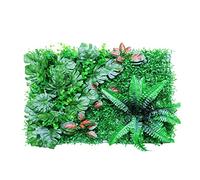 Uposao Haie Artificielle Plante Verte Simulation Mur Végétal Panneaux De Verdure Mur Végétal Décoration Jardin Clôture pour Mariage Ou Decoration Interieure DIY Pelouse, 40 x 60cm