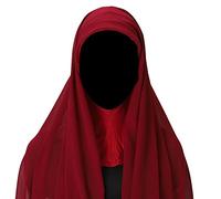 Uposao Hijab Femme Musulmane en Mousseline Foulard Tête Long Châle Femmes Musulman Bandeaux Chapeaux Turban Echarpes Voilée Châle Islamique Bonnet Respirant Voile Enfilable