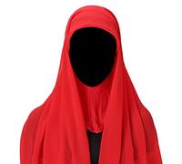 Uposao Hijab Femme Musulmane en Mousseline Foulard Tête Long Châle Femmes Musulman Bandeaux Chapeaux Turban Echarpes Voilée Châle Islamique Bonnet Respirant Voile Enfilable