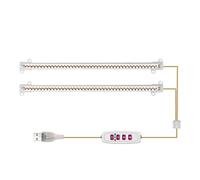 Uposao Lampe Horticole, Plant LED Grow Light 47 LEDs Full Spectrum Light avec Minuterie Marche/Arrêt Automatique 8/12/16H 5 Niveaux D'intensité Réglable pour Plantes D'intérieur
