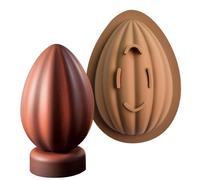 Uposao Moule à Oeufs De Pâques en Silicone, 3D Moule Chocolat Paques DIY Moule À Gâteau Antiadhésif pour Le Chocolat, Biscuit, Gâteau, Oeufs De Pâques