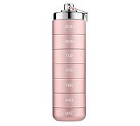 Uposao Pilulier Semainier 7 Jours Matin/Soir Boite Medicaments Pilulier Journalier Semaine en Alliage D'Aluminium, Organisateur Pilule Voyage À Compartiments Divisibles pour Maison Voyage Randonnée