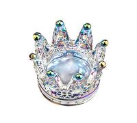 Uposao Pot en verre pour décoration d'ongles, couronne en cristal, accessoire de beauté pour nail art, outil de coiffure