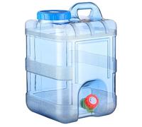 Uposao Reservoir Eau Camping Car Portable Bidon d'eau avec Robinet, Poignée, Jerrican Alimentaire Bouteille d'eau Multifonctionnelle Réutilisable Parfait pour Voyage, Camping, Barbecue, Pêche, 15L