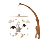 Uposao Support mobile pour lit de bébé - Support mobile pour table à langer - Hauteur réglable - Support mobile pour bébé - Support de support - Barre à suspendre - Carillon à vent - Cloche de lit