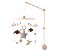 Uposao Support mobile pour lit de bébé - Support mobile pour table à langer - Hauteur réglable - Support mobile pour bébé - Support de support - Barre à suspendre - Carillon à vent - Cloche de lit