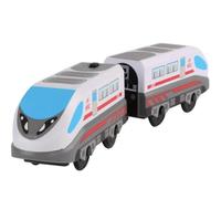 Uposao Train Électrique pour Enfants, Train Électrique avec Connexion Magnétique Locomotive À Batterie, Jouet Éducatif pour Enfants,B