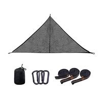 Uposao Voile d'ombrage triangulaire 3 x 3 x 3 m - Hamac d'extérieur fixe - Portable - Pour randonnée, aventures, camping