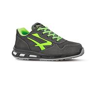 Upower - Basket de sécurité Basse Hydrofuge et légère Yoda - Environnements humides - S3 SRC 41 - Noir/Vert