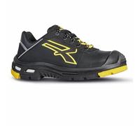 Upower - Chaussures de sécurité Basses Ultra résistantes Dave - Environnements exigeants - RS S3 WR Hi HRO SRC CI 38 Noir/Jaune
