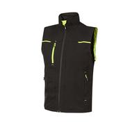Upower - Gilet de Travail en Tissu Noir Saturn XL - Noir