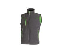 Upower - Gilet de Travail sans Manches Gris Vert Universe M - Gris/Vert