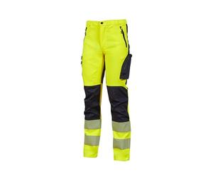 Upower HL222YF-M - Pantalón Alta visibilidad gama Hi-Light Modelo Roy Yellow Fluo Talla M