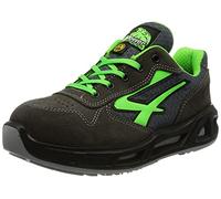 Upower Mixte Point Carpet Esd S1ps Fo Sr Safety Shoes, Gris Plomb Vert Fluorescent, 40 EU EU