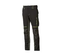 Upower - Pantalon de Travail Slim Fit Noir Atom 2XL - Noir