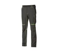 Upower - Pantalon de Travail Slim Gris Vert World L - Gris/Vert