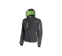 U-Power - Veste Softshell de travail imperméable gris foncé SPACE