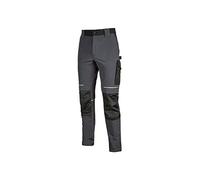 U-POWER Pantalon de travail stretch déperlant coupe slim ATOM Gris XL
