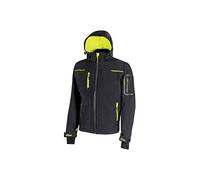 Upower - Veste Softshell de Travail imperméable Noire Space 3XL - Noir