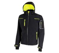 Upower - Veste Softshell de Travail imperméable Noire Space 3XL - Noir