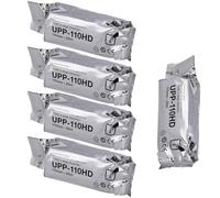 UPP-110HD Lot de 5 rouleaux de papier à ultrasons haute densité pour Sony UPP-110HD 110 mm x 20 m