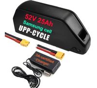 UPP 52V 25Ah Batterie de vélo électrique pour 1500W 1000W 750W Moteur Avant Moteur arrière Hub Moto Batterie pour kit de Roues ebike Batterie